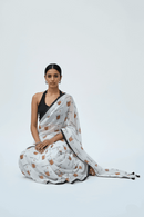 Chai, Unfiltered | Handloom Mul Cotton | Indidha Saree