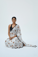 Chai, Unfiltered | Handloom Mul Cotton | Indidha Saree