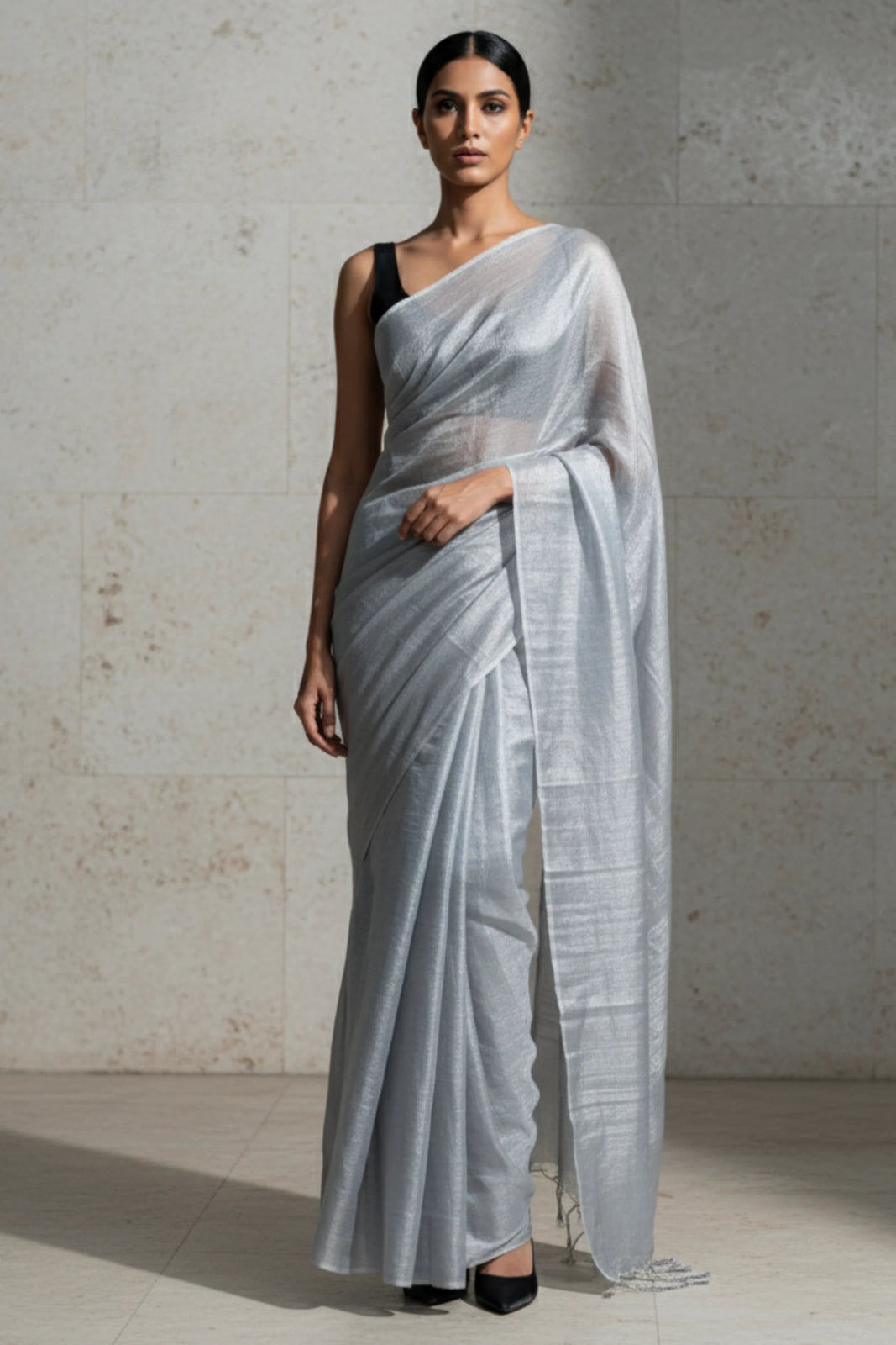 CHANDNI CHUNAR | Handloom Tissue | Indidha Saree