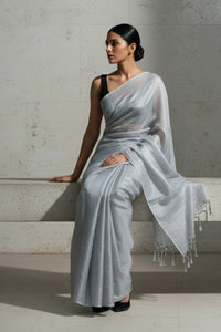 CHANDNI CHUNAR | Handloom Tissue | Indidha Saree