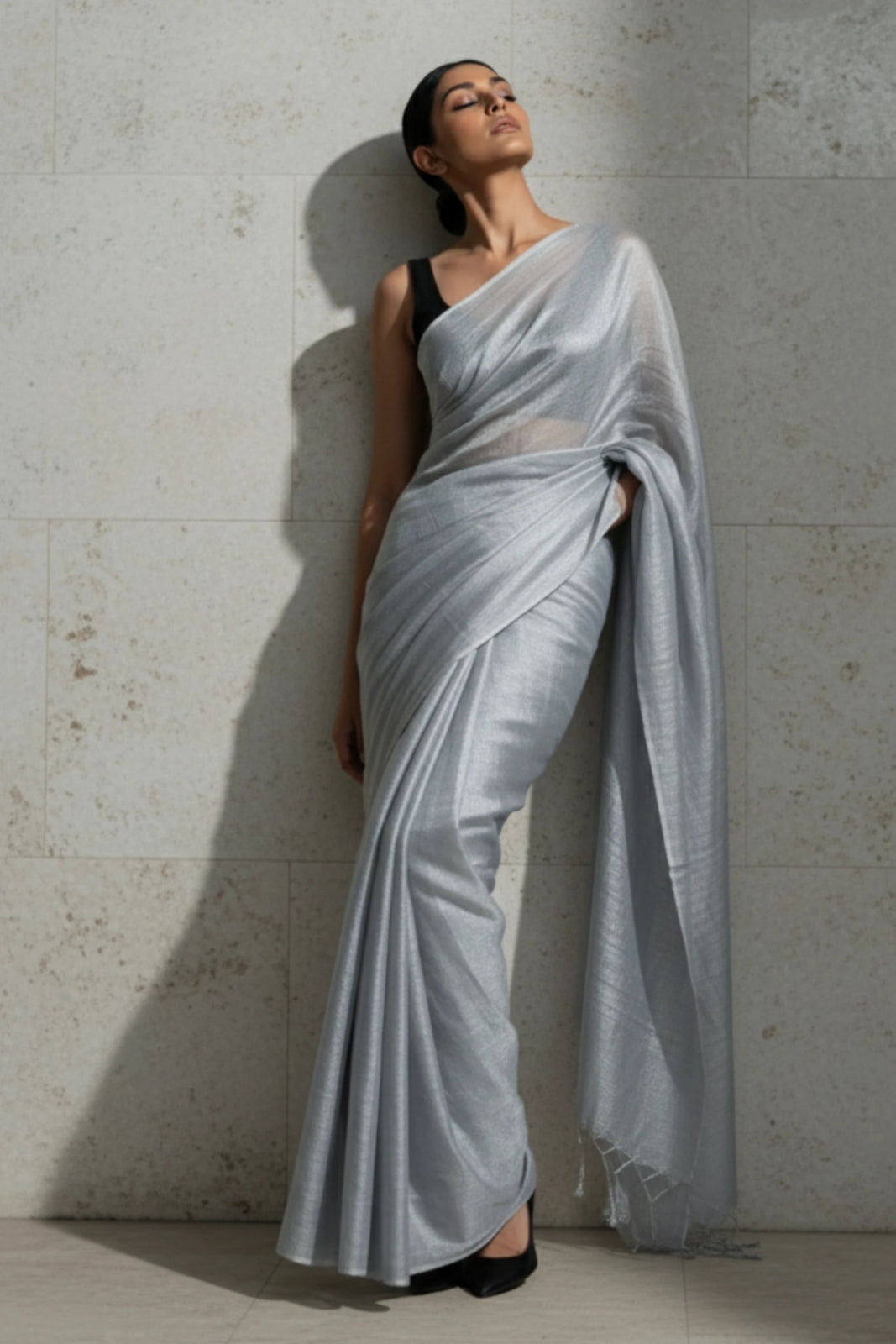 CHANDNI CHUNAR | Handloom Tissue | Indidha Saree