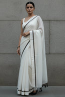 City Monochrome | Mul Cotton | Indidha Saree