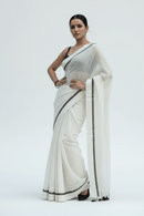 City Monochrome | Mul Cotton | Indidha Saree