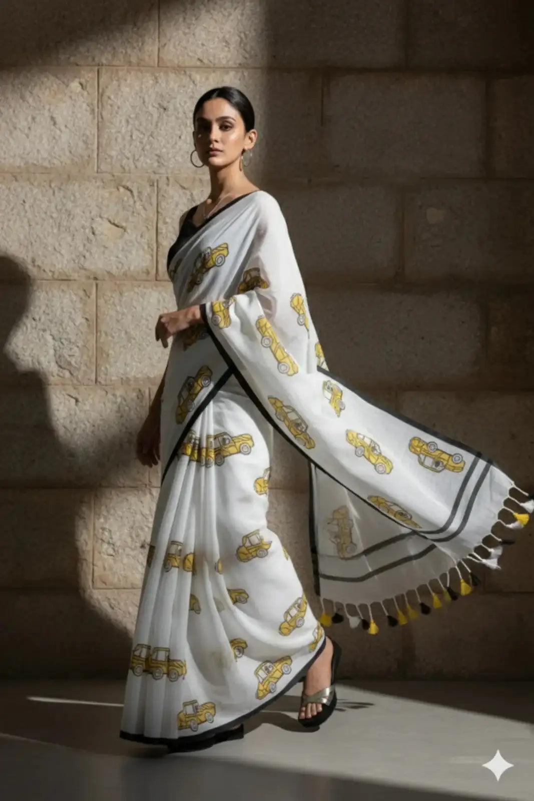 City Ride | Mul Cotton | Indidha Saree