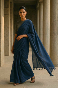 Almost Cloud | Mul Cotton | Saree