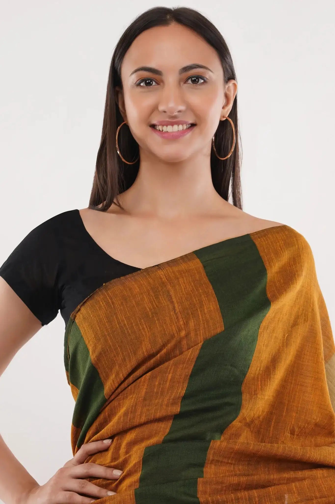 COLOR CASCADE | Handloom Cotton | Indidha Saree