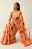 COZY DOTS | Mul Cotton | Indidha Saree