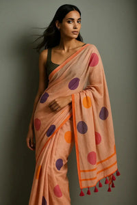 COZY DOTS | Mul Cotton | Indidha Saree