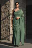 Dark Grace | Handloom Mul Cotton | Indidha Saree
