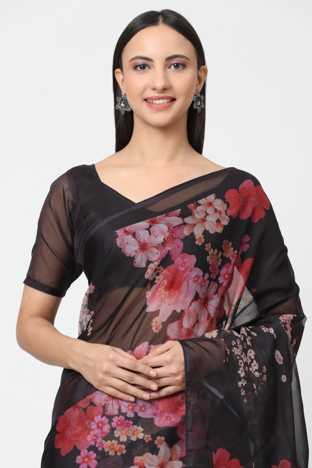 DARK ROMANCE | Organza | Indidha Saree