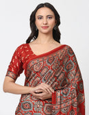 DESERT SYMPHONY | Modal Silk | Ajrakh Print | Indidha Saree
