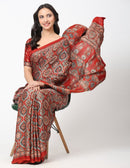 DESERT SYMPHONY | Modal Silk | Ajrakh Print | Indidha Saree