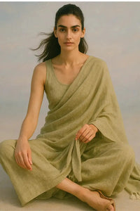 Desert Whisper | Mul Cotton | Indidha Saree