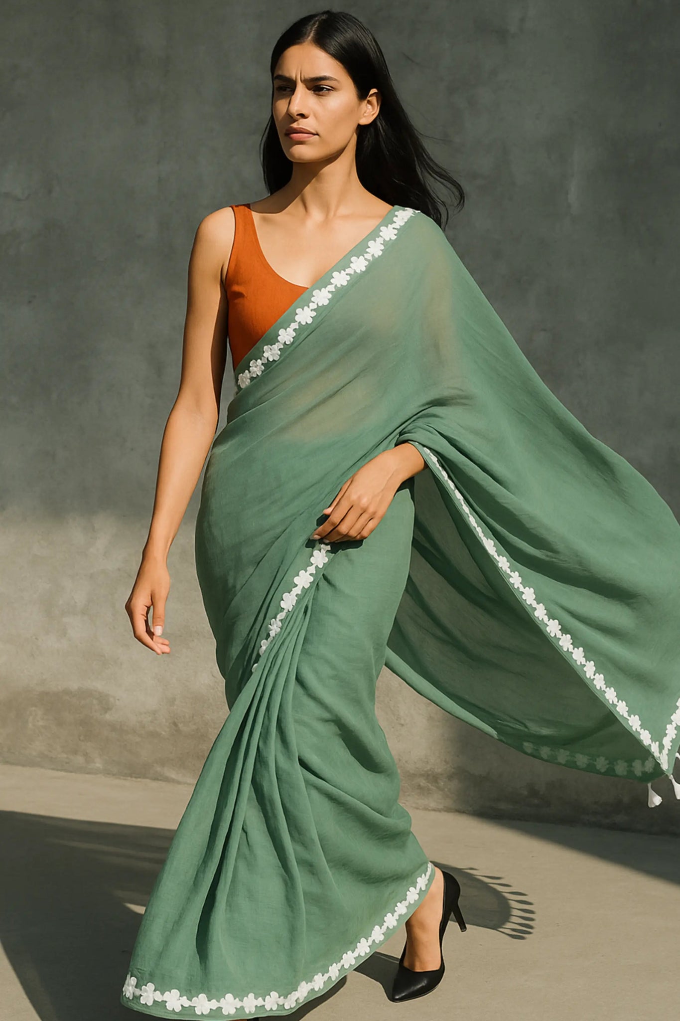 DEW DREAMS | Mul Cotton | Indidha Saree