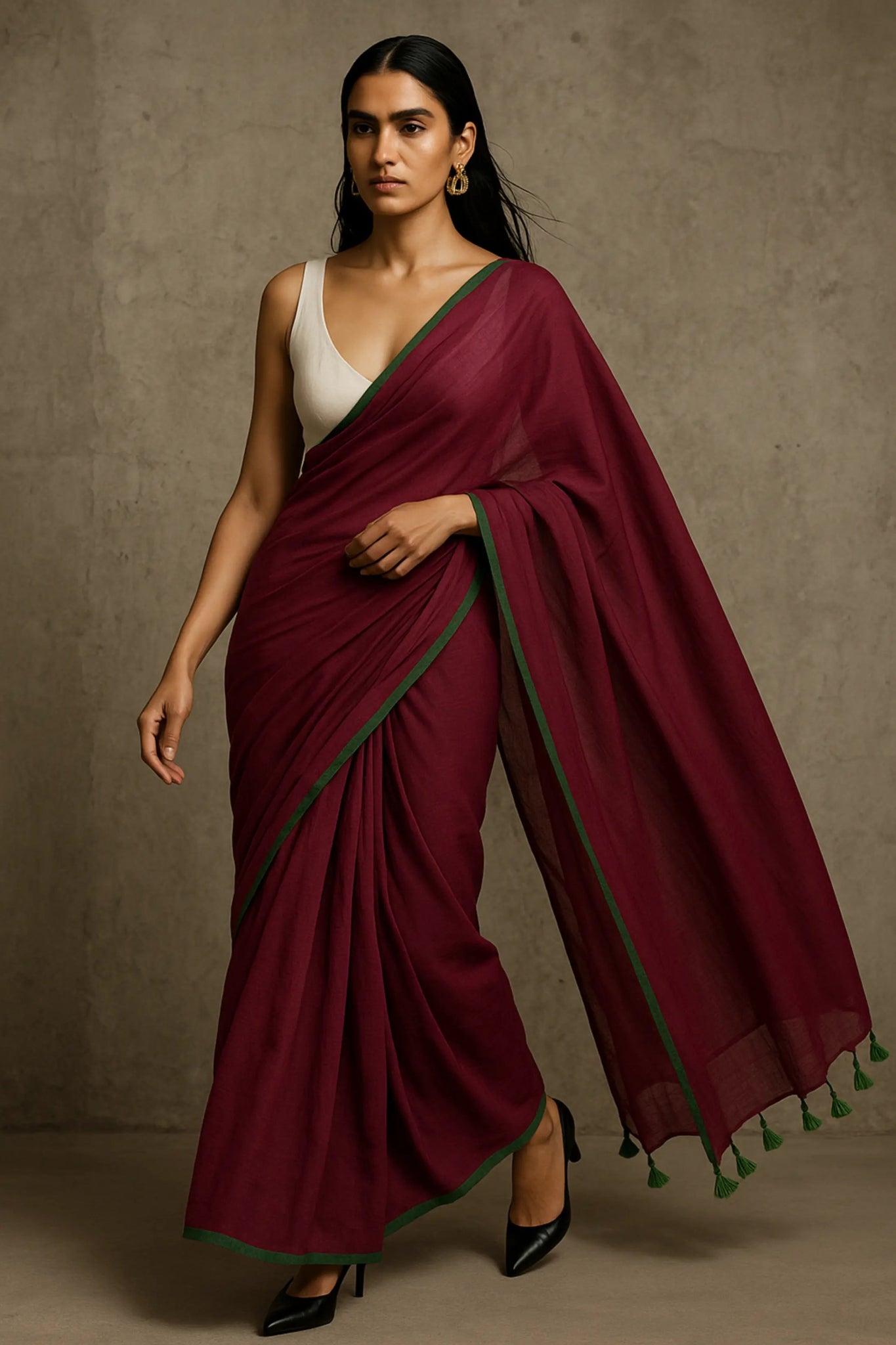 DREAMY DRAPES | Mul Cotton | Indidha Saree