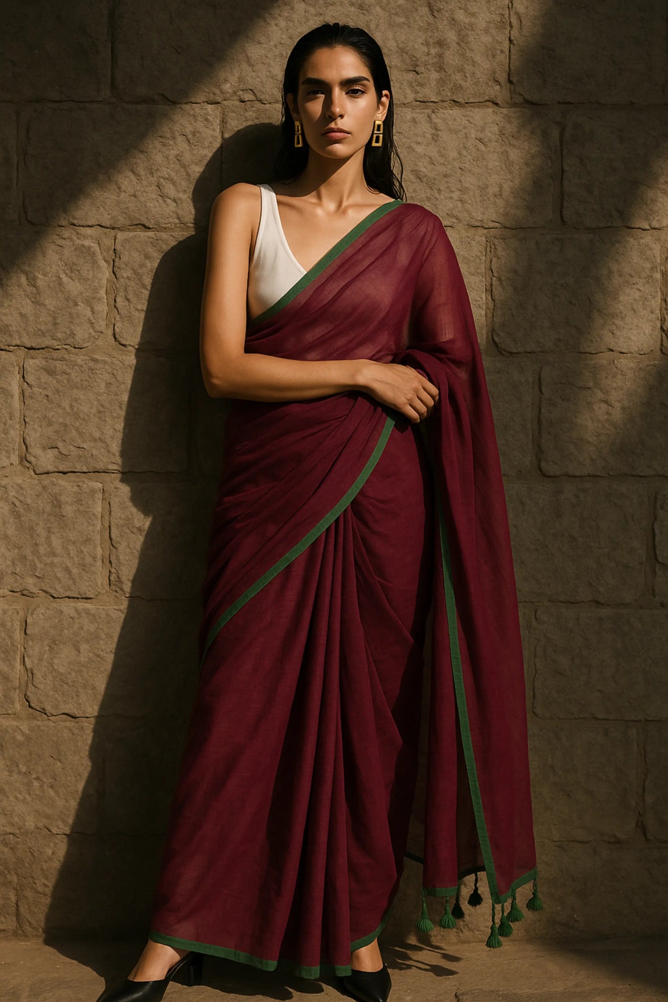 DREAMY DRAPES | Mul Cotton | Indidha Saree