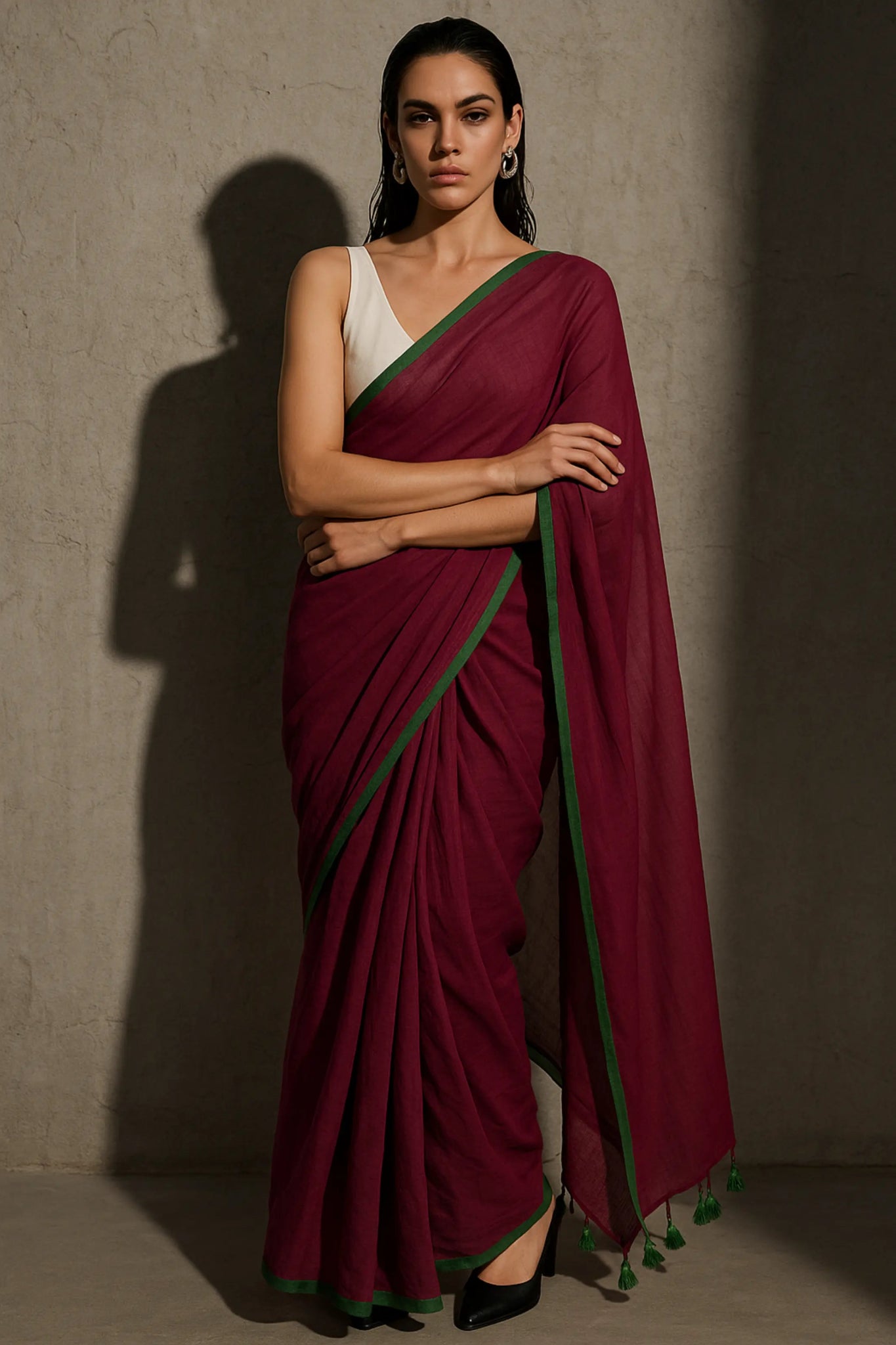 DREAMY DRAPES | Mul Cotton | Indidha Saree