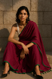 DREAMY DRAPES | Mul Cotton | Indidha Saree