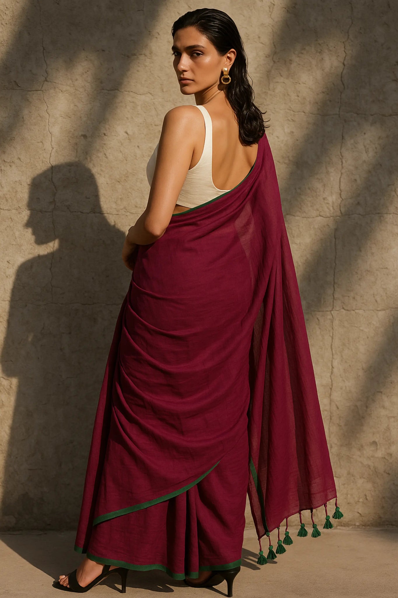 DREAMY DRAPES | Mul Cotton | Indidha Saree