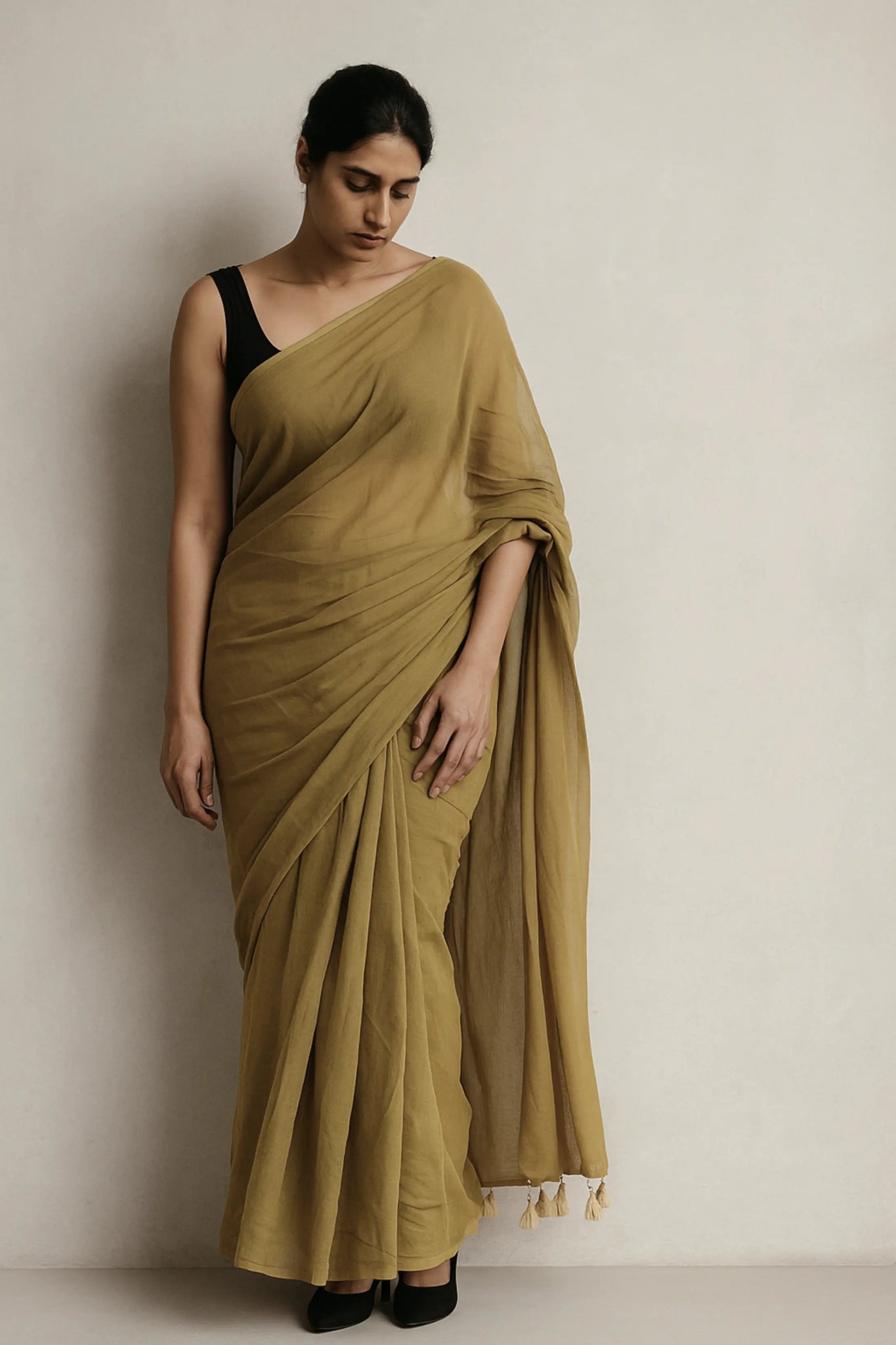 Dune Verse | Handloom Mul Cotton | Indidha Saree