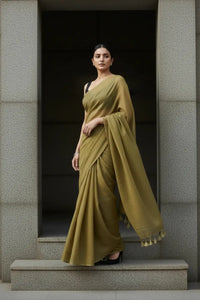 Dune Verse | Handloom Mul Cotton | Indidha Saree