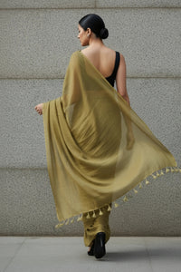 Dune Verse | Handloom Mul Cotton | Indidha Saree