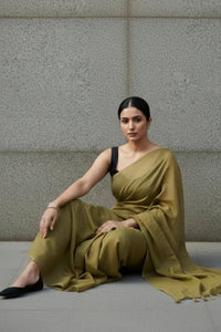 Dune Verse | Handloom Mul Cotton | Indidha Saree