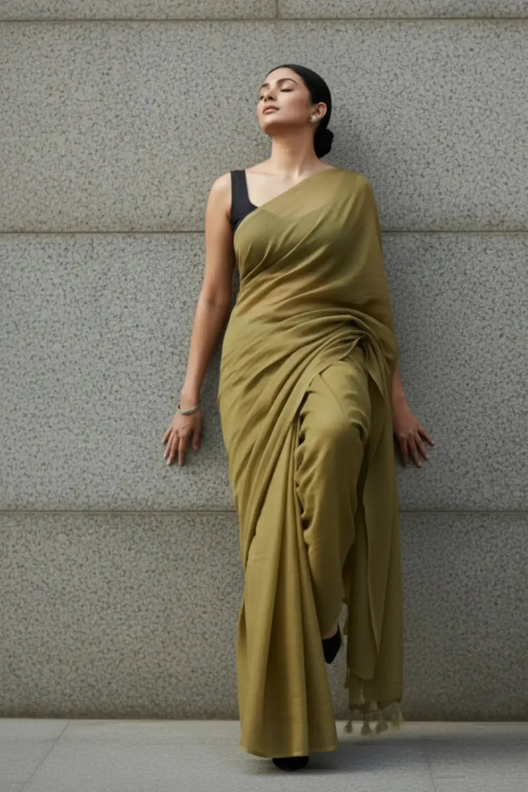Dune Verse | Handloom Mul Cotton | Indidha Saree