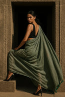 Dust & Desire | Handloom Mul Cotton | Indidha Saree