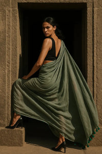 Dust & Desire | Handloom Mul Cotton | Indidha Saree