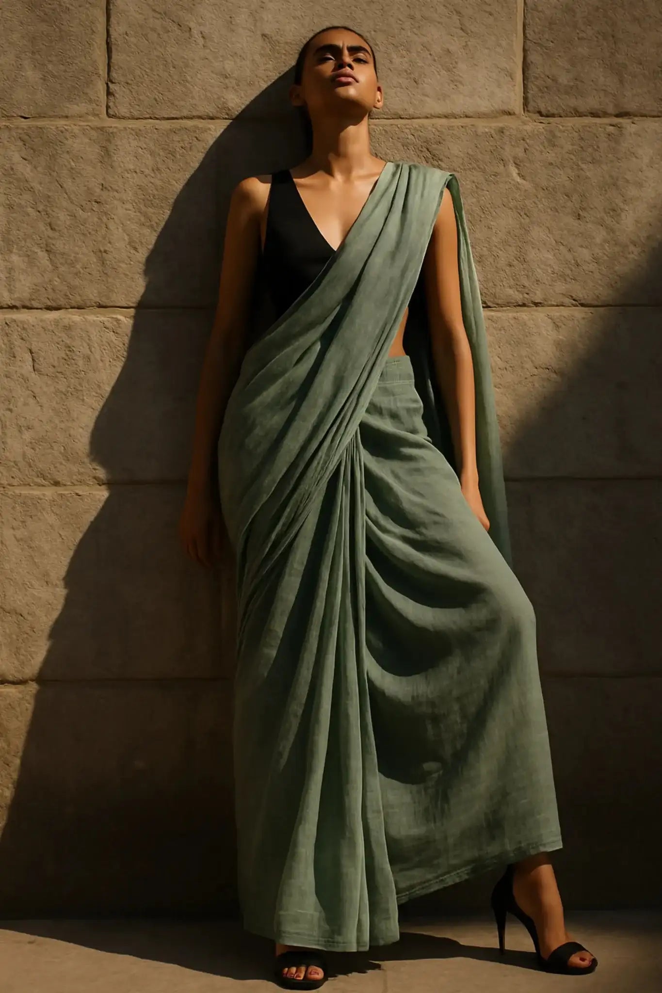 Dust & Desire | Handloom Mul Cotton | Indidha Saree