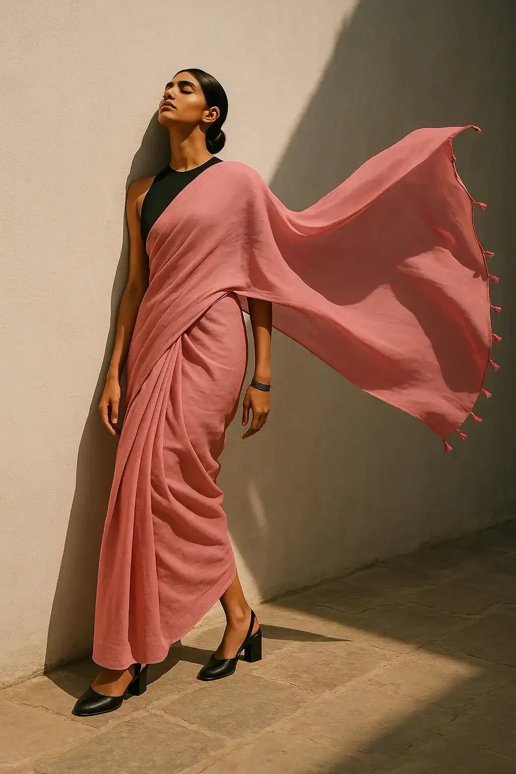 DUSTY ROSE | Mul Cotton | Indidha