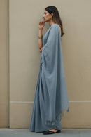 Dusty Sky | Cotton | Indidha Saree