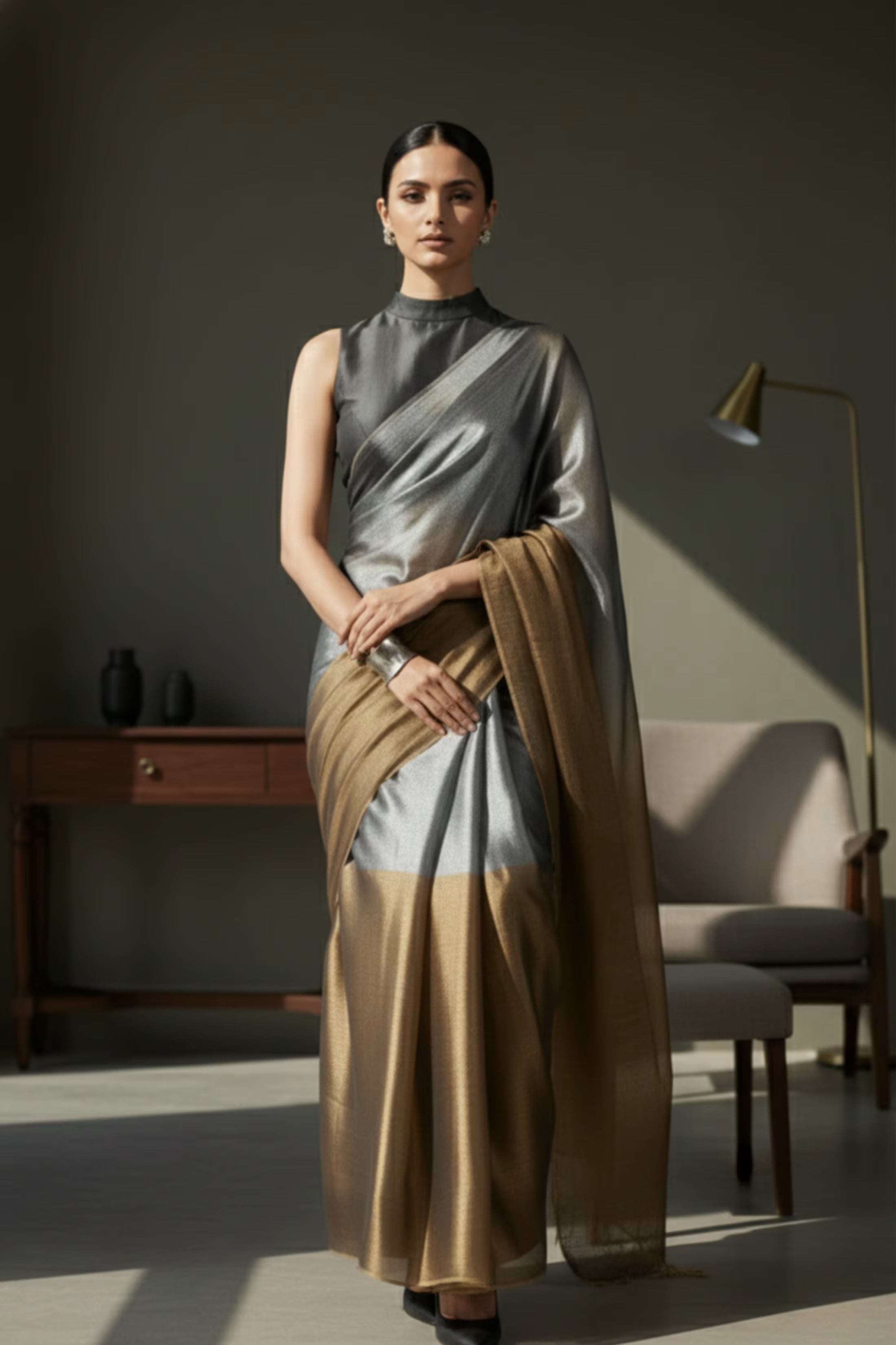 ARDHNARI | Handloom Tissue | Indidha Saree