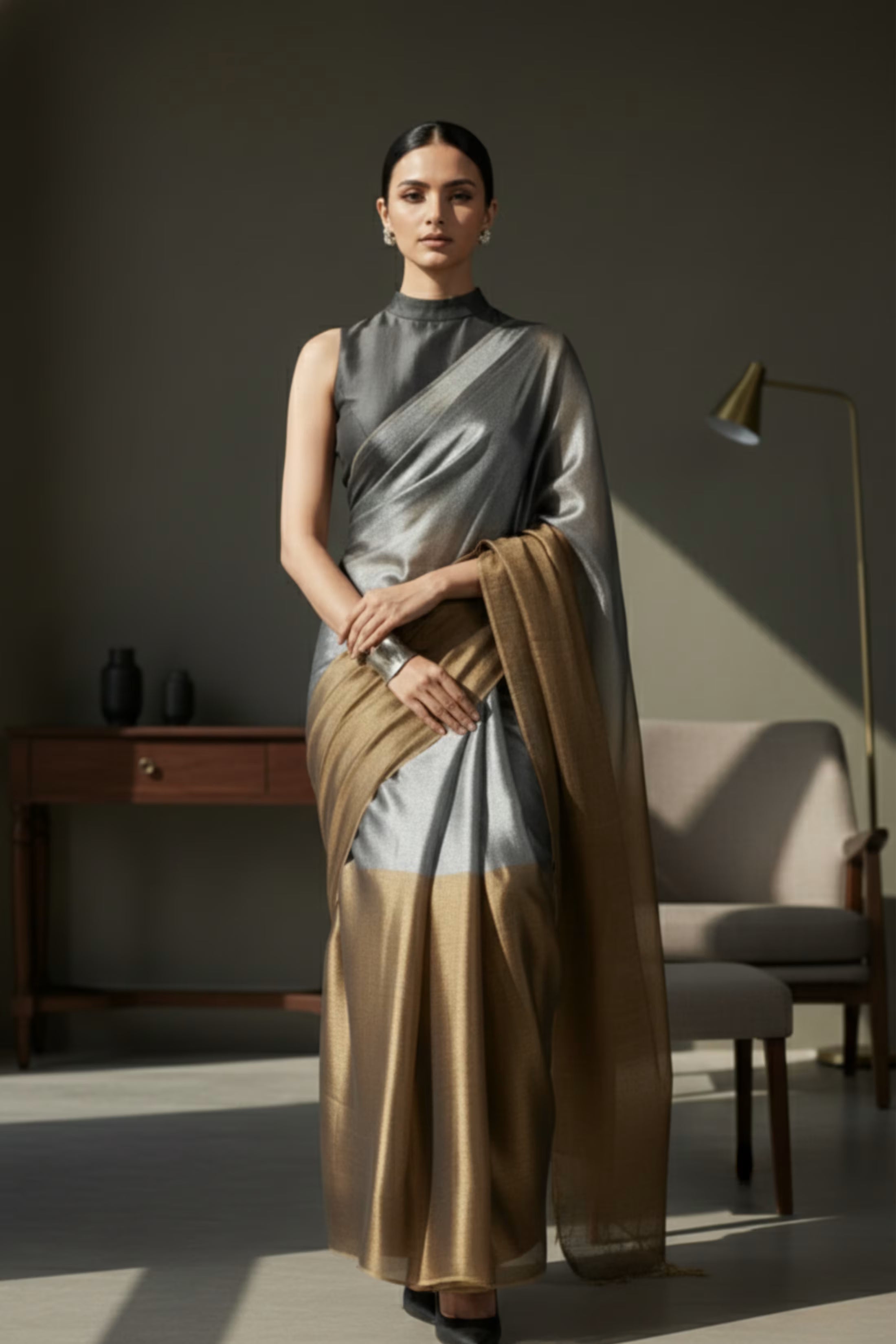 ARDHNARI | Handloom Tissue | Indidha Saree