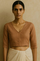 Earth Root | Mul Cotton | Blouse Fabric