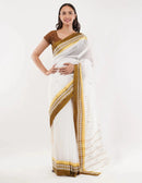 EARTHY BROWN | Pure Cotton | Indidha Saree