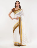 EARTHY BROWN | Pure Cotton | Indidha Saree