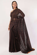 EARTHY COFFEE | Cotton | Indidha Saree