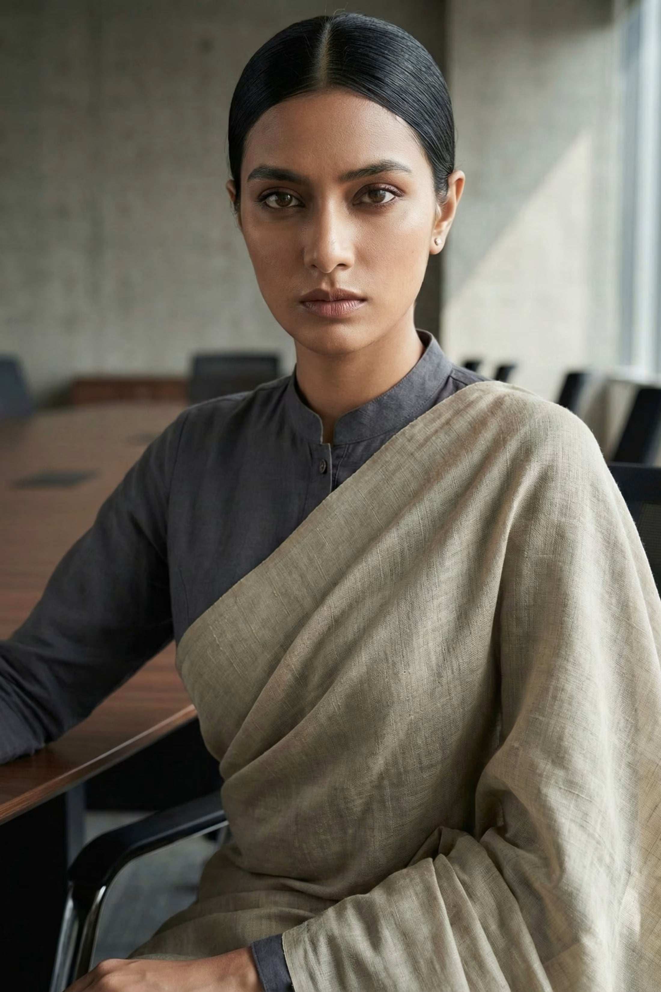 Urban Clay | Slub Cotton | Indidha Saree