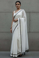 City Monochrome | Mul Cotton | Indidha Saree