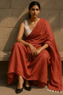 Ember Drape | Handloom Mul Cotton | Indidha Saree