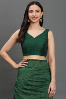 EMERALD ENCHANTMENT | Cotton | Indidha Saree