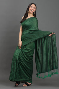 EMERALD ENCHANTMENT | Cotton | Indidha Saree