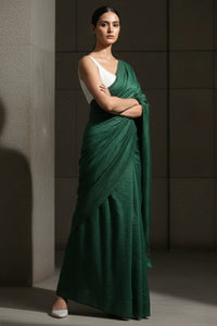 EMERALD ENCHANTMENT | Cotton | Indidha Saree