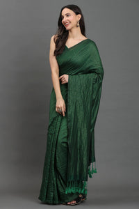 EMERALD ENCHANTMENT | Cotton | Indidha Saree