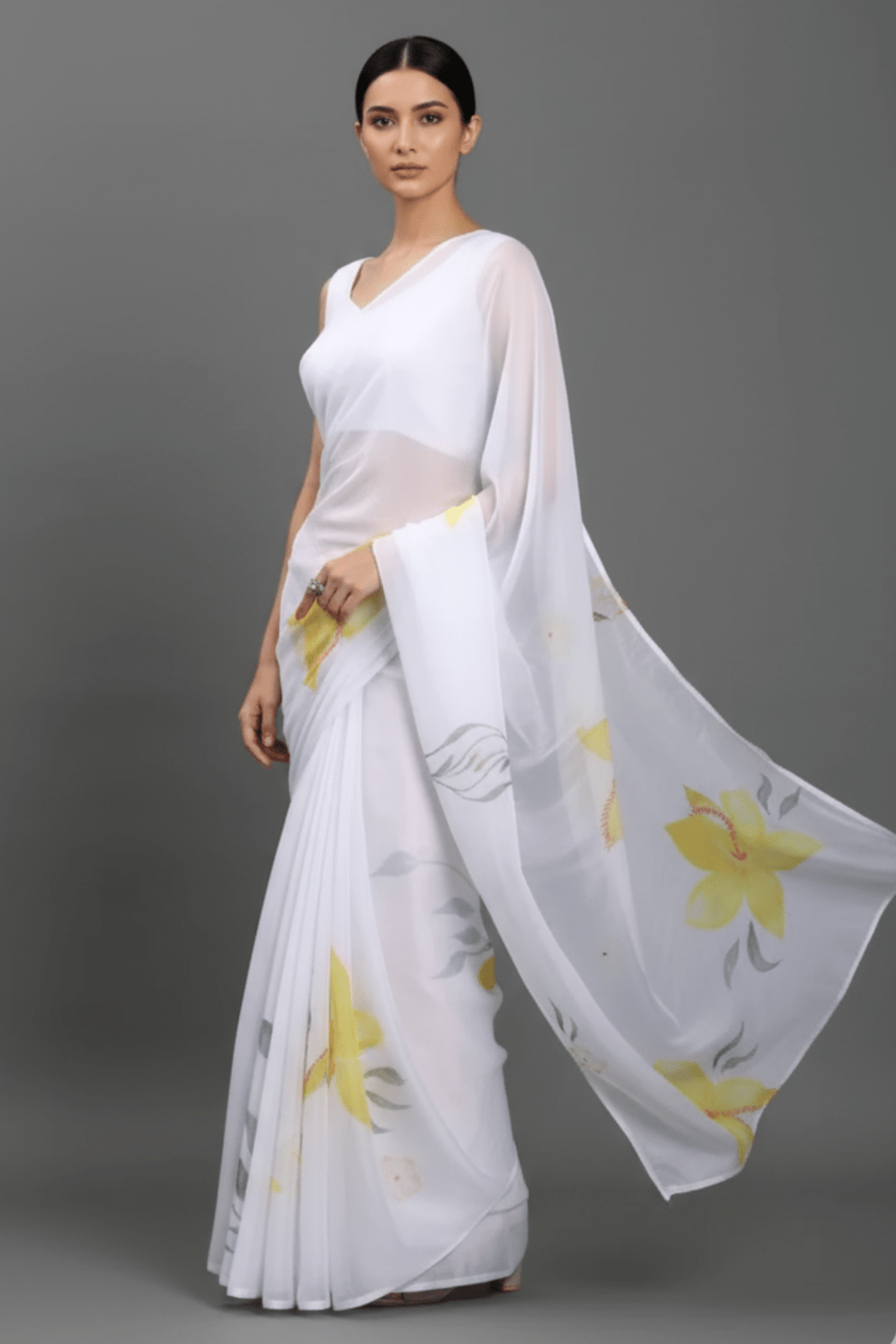 ETHEREAL PETALS | Organza | Indidha Saree