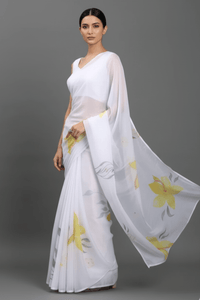 ETHEREAL PETALS | Organza | Indidha Saree