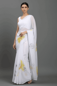 ETHEREAL PETALS | Organza | Indidha Saree
