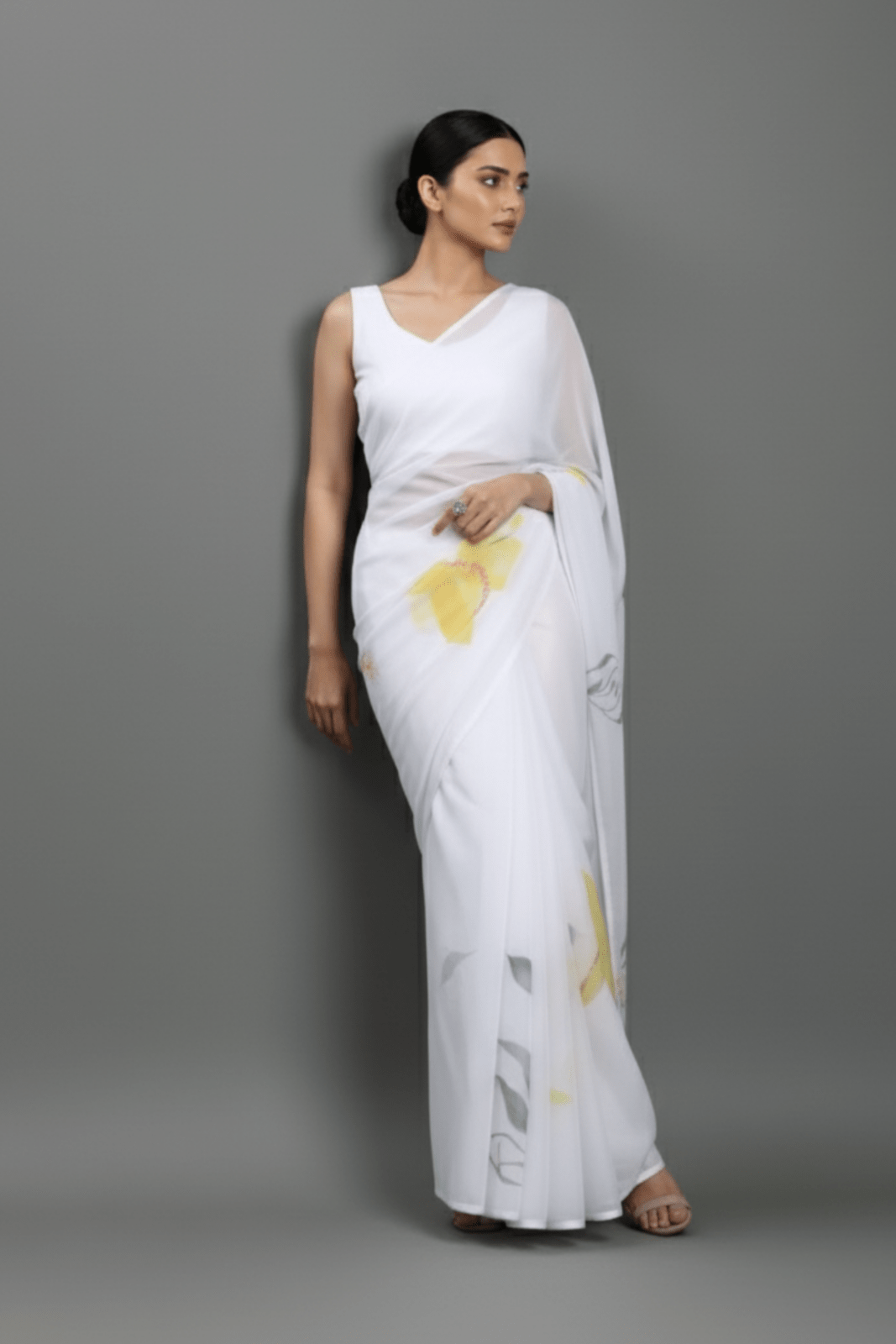 ETHEREAL PETALS | Organza | Indidha Saree